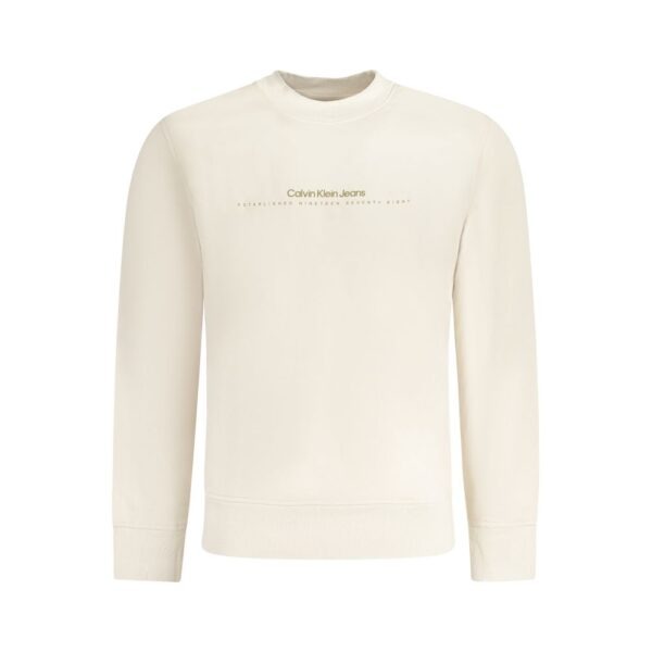 Beige Cotton Men’s Sweatshirt
