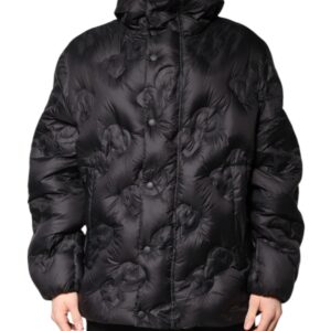 Black Hooded Parka Coat Winter Jacket