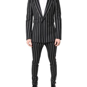 Dark Gray Striped SICILIA Formal 2 Piece Suit