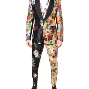 Multicolor Floral SICILIA Silk 3 Piece Suit