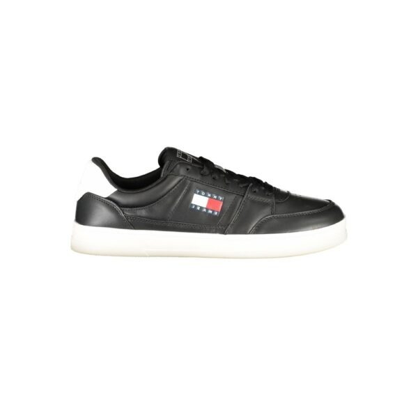 Black Leather Men Sneaker