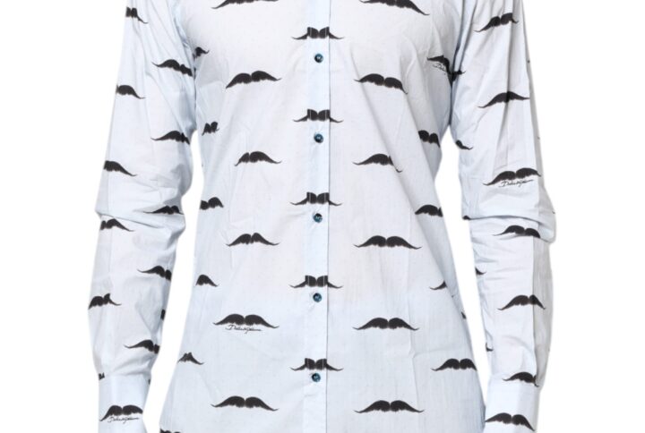 Light Blue Cotton MARTINI Formal Dress Shirt | Jag Couture London – New York