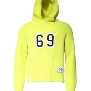 Green 69 Knit Hooded Men Pullover Sweater