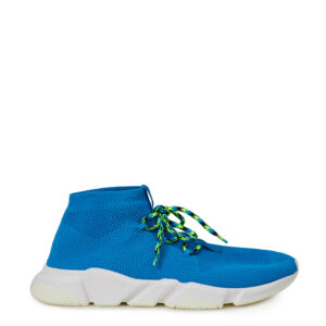 Blue Cotton Athletic Sneakers