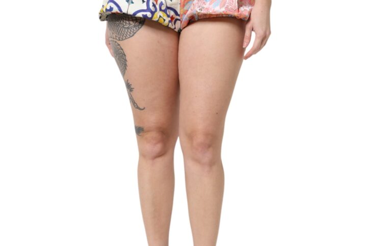 Multicolor High Waist Women Hot Pants Shorts