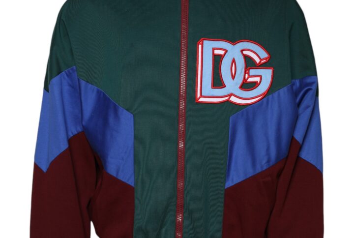 Multicolor Cotton Logo Full Zip Jacket | Jag Couture London – New York