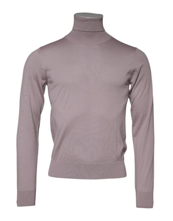 Brown Cashmere Knitted Men Pullover Sweater