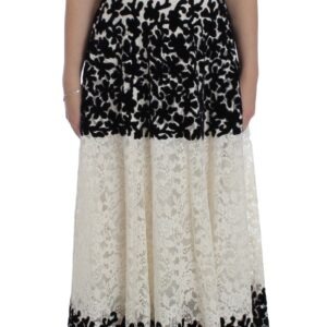 Floral Lace Ricamo Long Ball Maxi Dress