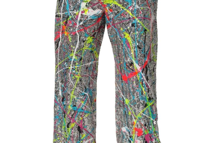 Multicolor Sequined Embellished Pants | Jag Couture London – New York