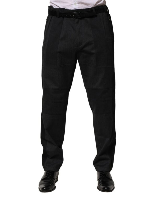 Black Cotton Dress Slim Formal Pants