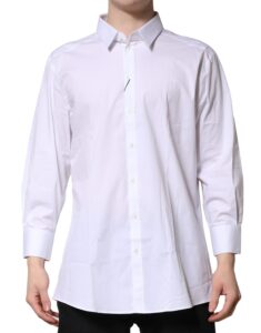 White GOLD Long Sleeves Dress Formal Shirt