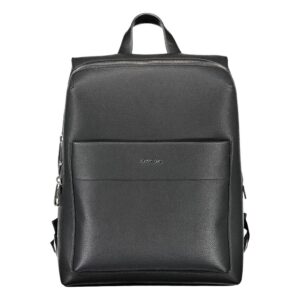 Nero Polyester Men Backpack