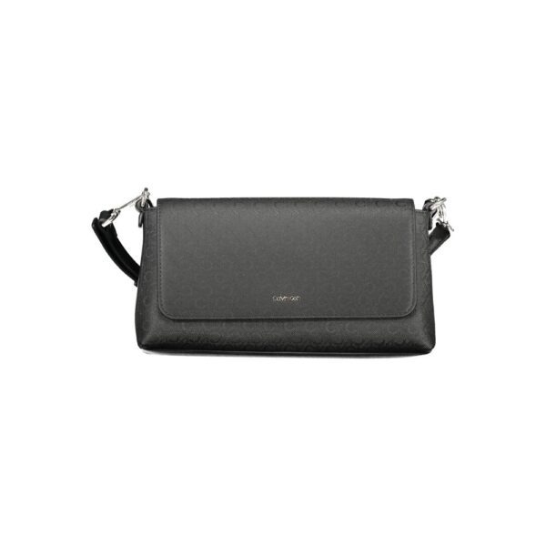 Black Polyester Women’s Shoulder Bag