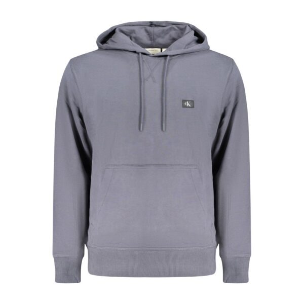 Blue Cotton Men’s Hooded Sweatshirt