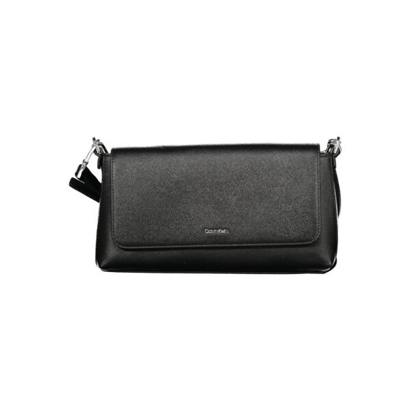 Black Polyurethane Women’s Handbag