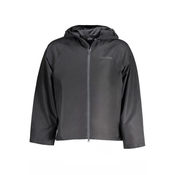 Black Polyester Men’s Jacket