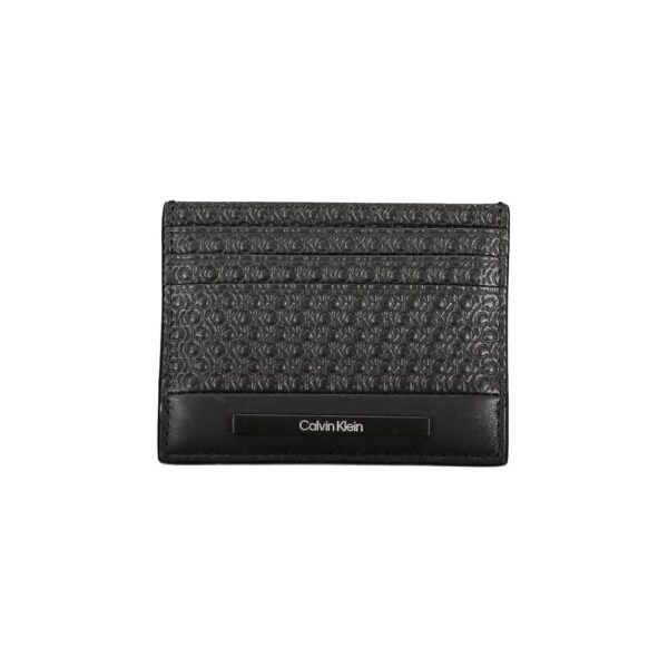 Black Polyurethane Men Wallet