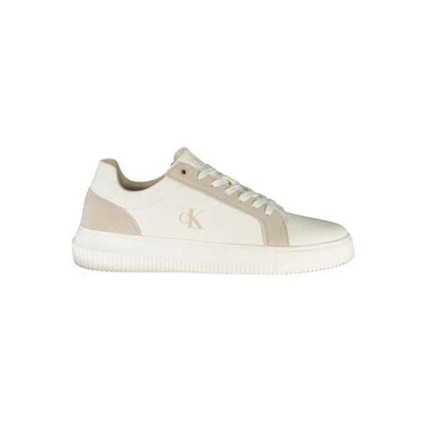 White Polyurethane Men’s Sneaker