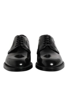 Black Leather Lace Up Derby Dress Formal Shoes