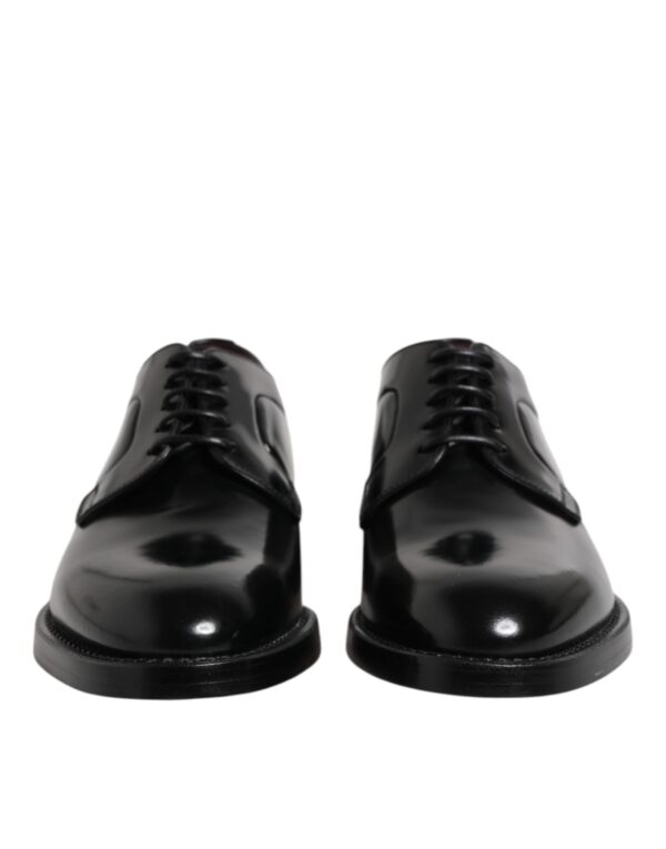 Black Leather Lace Up Derby Dress Formal Shoes