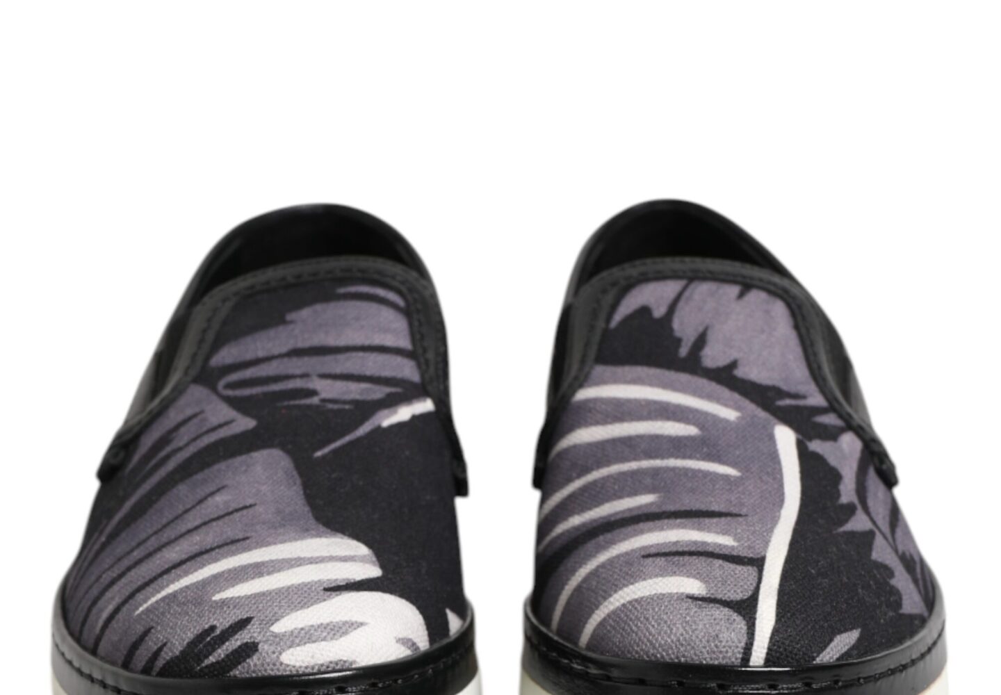 Black Tropical Slip On Men Sneakers Shoes