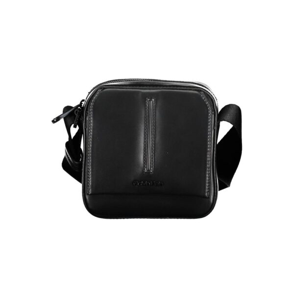 Black Polyester Men’s Shoulder Bag