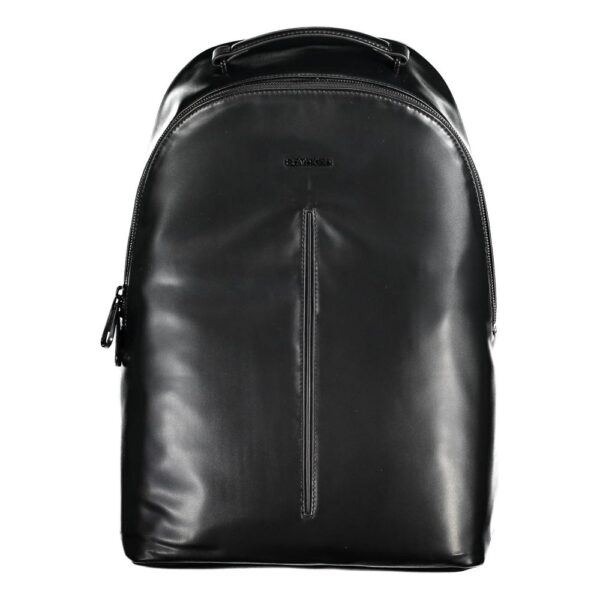 Black Polyester Men’s Backpack