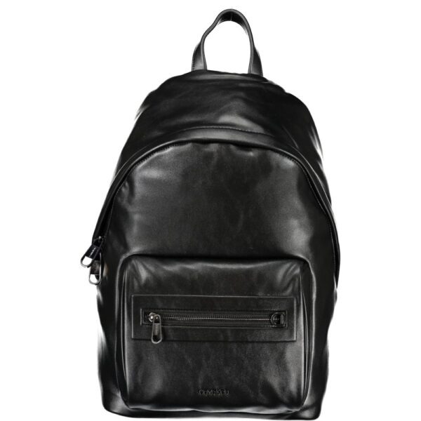 Black Polyester Men’s Backpack