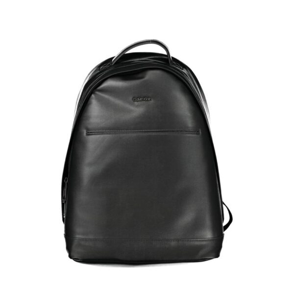Black Polyester Men’s Backpack