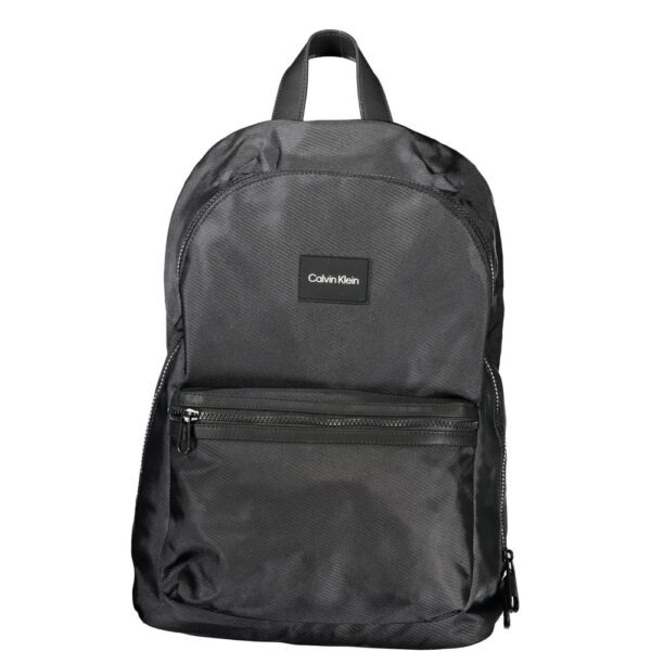 Black Polyester Men’s Backpack