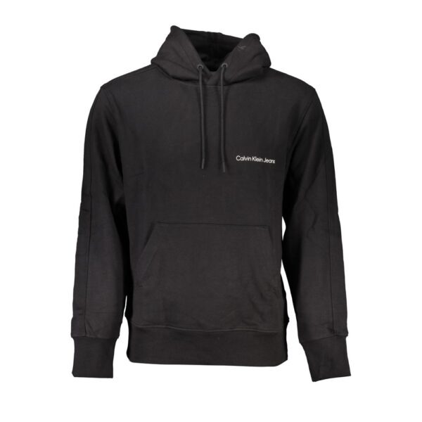 Black Cotton Men Sweater