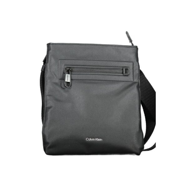 Black Polyester Men’s Shoulder Bag