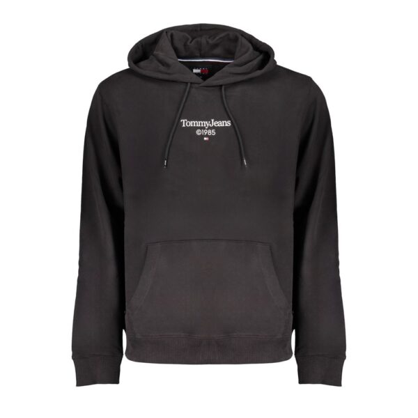 Black Cotton Men’s Sweatshirt Hoodie