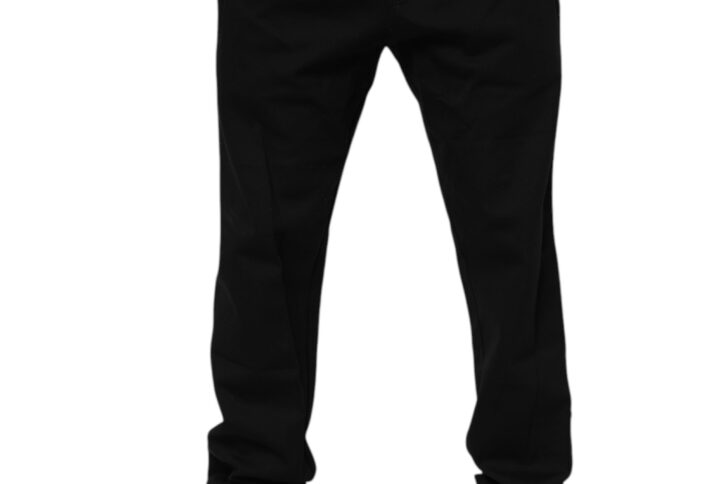 Black Cotton Men Jogger Sweatpants Pants