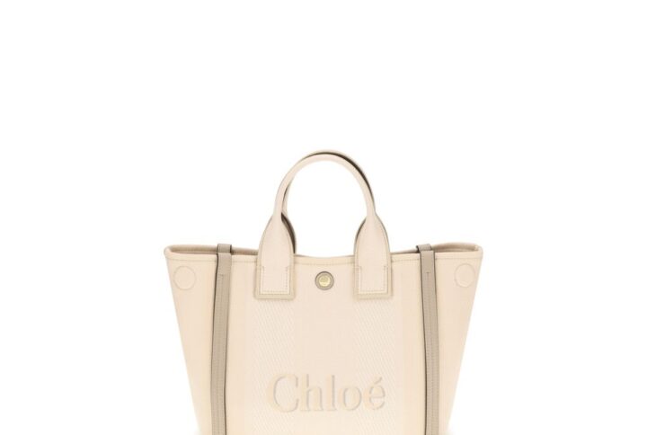 Beige Cotton Handbag