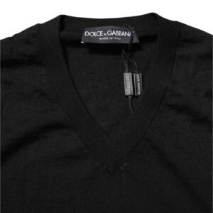 Dark Gray Embroidered Logo Pullover Sweater