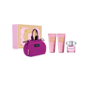 Versace Bright Crystal Eau De Toilette Spray 90ml Set 4 Pieces - Jag Couture London