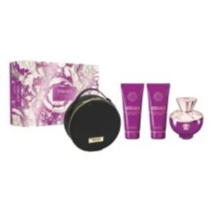 Versace Dylan Purple Eau de Perfume Spray 100ml Set 4 Pieces - Jag Couture London