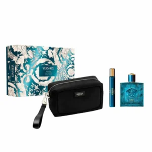 Versace Eros Eau De Parfum Spray 100ml Set 3 Pieces - Jag Couture London