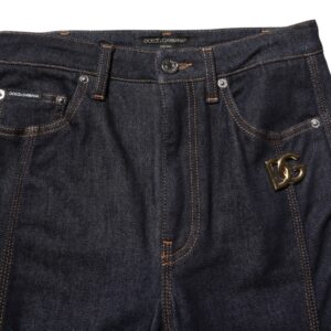 Black Cotton Mid Waist Bootcut Denim Jeans