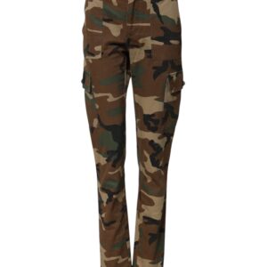 Multicolor Camouflage Cargo Pants