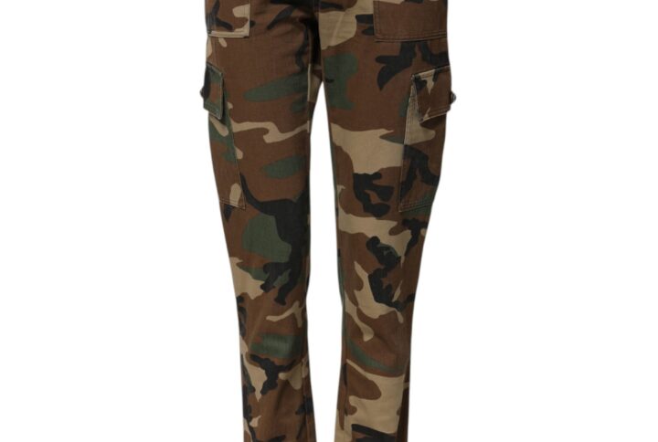 Multicolor Camouflage Cargo Pants
