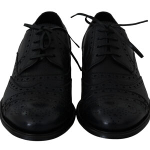Blue Leather Wingtip Oxford Dress  Shoes