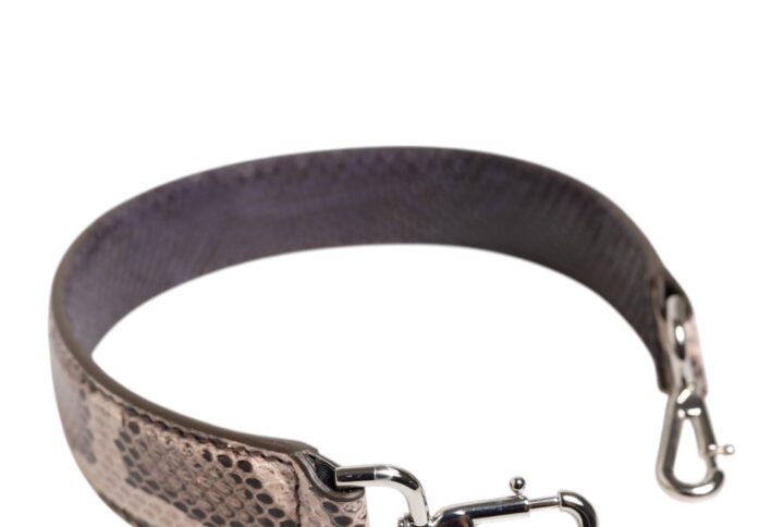 Beige Exotic Leather Handbag Accessory Shoulder Strap | Jag Couture London – New York