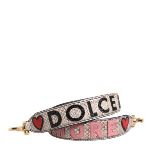 Multicolor DG AMORE Patch Bag Accessory Shoulder Strap