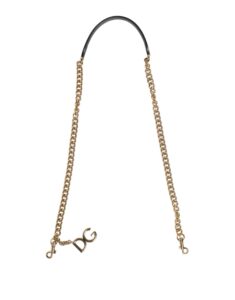 Brown Leopard Gold Brass Chain Accessory Shoulder Strap