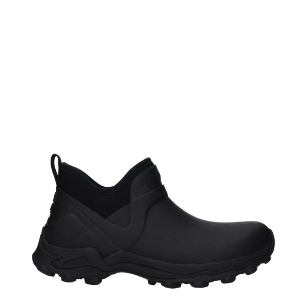 Black Cotton Ankle Boots