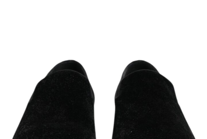 Black Jacquard Loafers Formal Men Dress Shoes