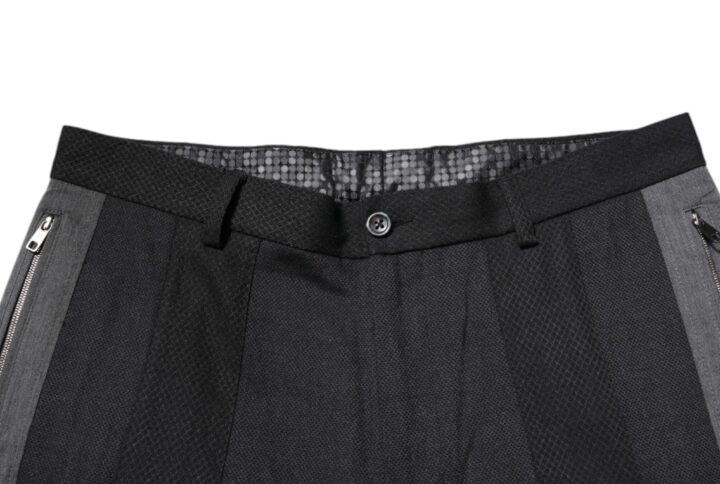 Black Gray Cotton Dress Formal Trouser Pants