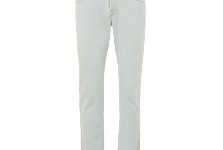 Blue Cotton Relaxed Fit Jeans